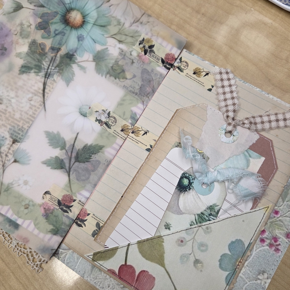 Handmade Wallpaper Print Inspired Digitals | TAB Binded JUNK JOURNAL - Picture 15 of 16